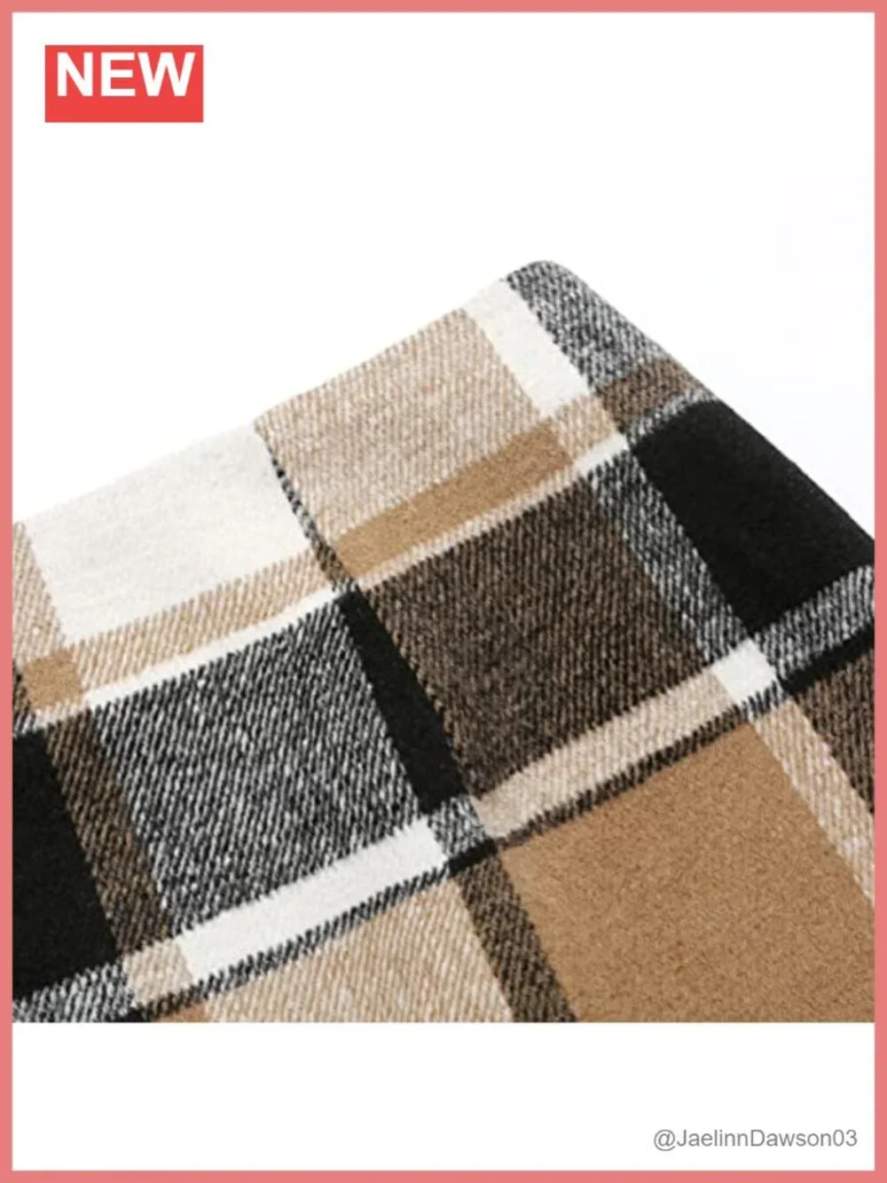 Womens High Waist Wool Blend Plaid Bodycon Pencil Mini Skirt